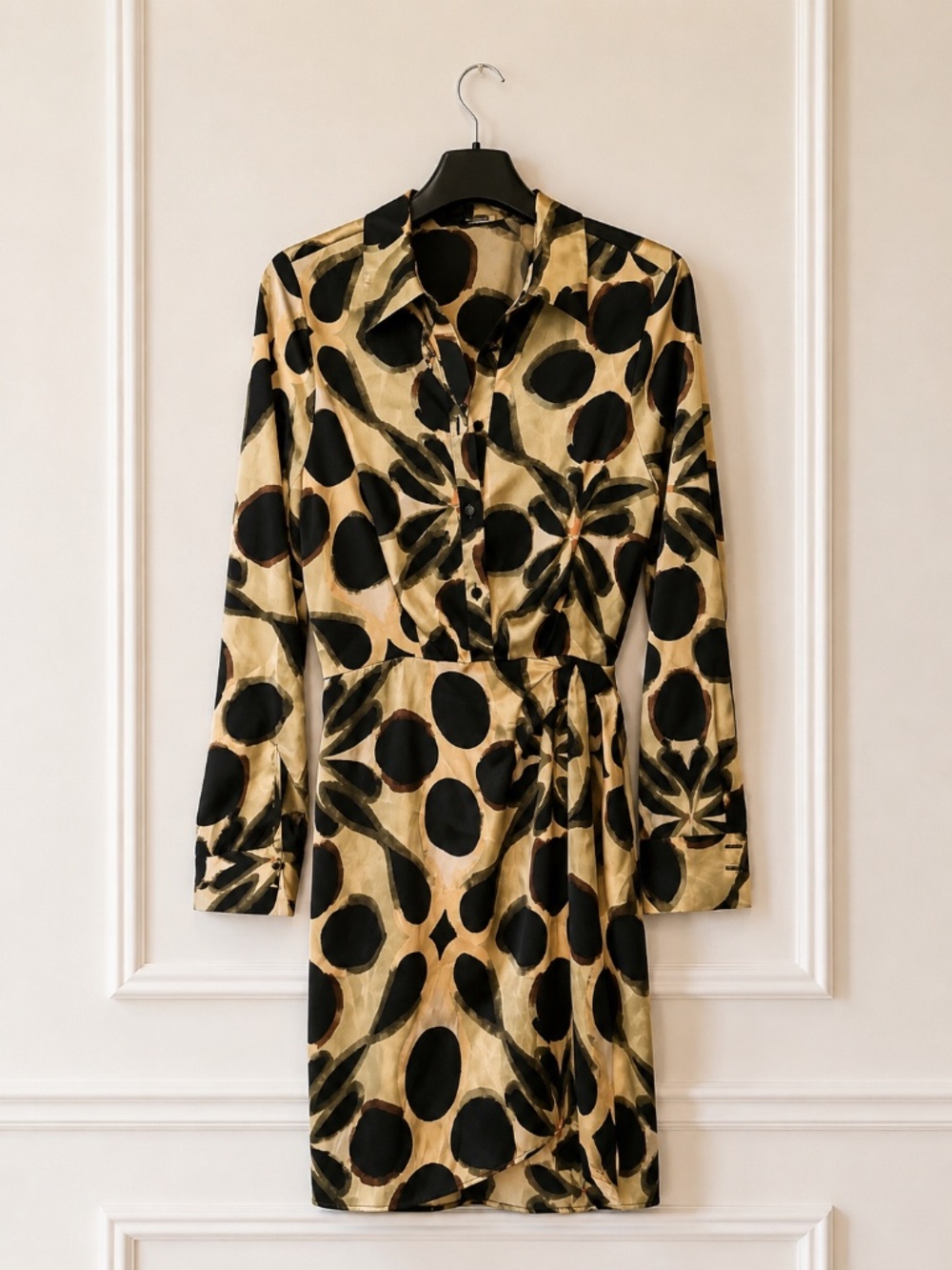 ZARA Dress, Satin Quality, Multicolor,